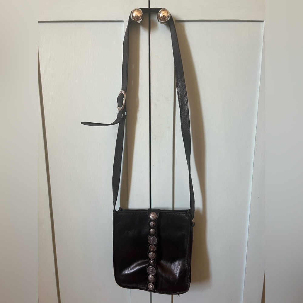 Patricia Nash Venezia Renaissance Coin Black Leather